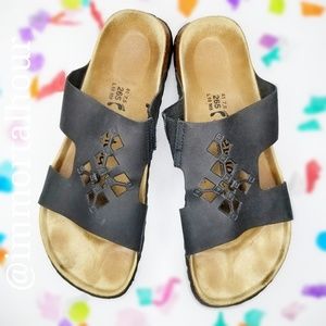 Birkenstock Betula Black Cutout Design